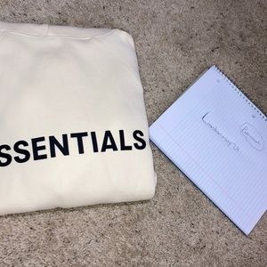 Fear of god buttercream hoodie size small